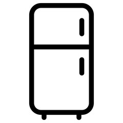 refrigerator icon, simple vector design
