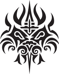 Tribal Traditions Dayak Pattern Vector Icon Celebrating Indigenous Heritage Ethnic Embellishments Vector Graphics Featuring Authentic Dayak Motifs