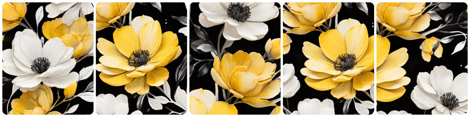 flower background collage header