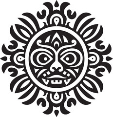 Cultural Canvas Dayak Pattern Vector Design for Ethnic Pride Tribal Traditions Vector Graphics Celebrating Dayak Cultural Legacy