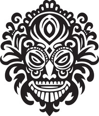 Cultural Mosaic Dayak Pattern Vector Design Depicting the Vibrancy of Ethnic Culture Indigenous Inspiration Vector Graphics Celebrating the Richness of Dayak Patterns