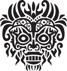 Indigenous Impressions Dayak Pattern Vector Design for Ethnic Representation Borneo Beauty Vector Graphics Showcasing Authentic Dayak Pattern