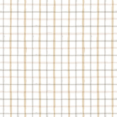 Gingham seamless pattern. Watercolor brush lines texture for shirts, plaid, tablecloths, clothes, bedding, blankets, vector checkered summer retro rustic print