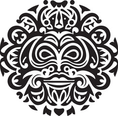 Jungle Jewels Vector Graphics with Vibrant Dayak Pattern Motifs Tribal Treasures Dayak Pattern Vector Design Symbolizing Cultural Legacy