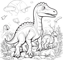 Pterodactyl Paintings Vector Design for Dinosaur Line Art Coloring Pages Ancient Adventures Dinosaur Line Art Coloring Pages Vector Icon