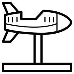rocket ride icon, simple vector design