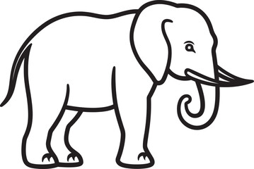 Elephant Legacy Vector Design Signifying the Timeless Legacy of Elephants Majestic Elephant Vector Graphics Displaying the Majestic Beauty of Elephants