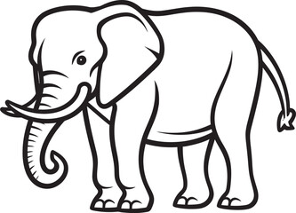 Elephant Icon Iconic Elephant Representation in Vector Drawing Elephant Legacy Vector Graphics Reflecting the Lasting Legacy of Elephants