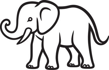 Elephant Legacy Vector Graphics Symbolizing the Timeless Legacy of Elephants Majestic Elephant Vector Logo Reflecting the Majestic Presence of Elephants