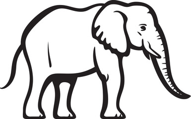 Serene Elephant Vector Design Capturing Serenity and Calmness of Elephants Ivory Elegance Vector Graphics Celebrating Elegance of Elephant Ivory