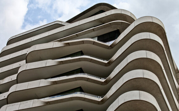 Balconies at Hamburg Hafencity