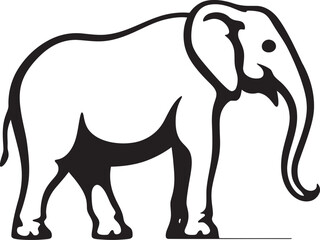 Tusker Triumph Vector Graphics Symbolizing Triumph and Strength of Elephants Elephant Aura Vector Logo Reflecting Aura and Majesty of Elephants