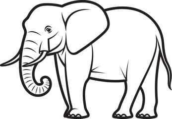 Ivory Insight Vector Logo Offering Insight into Importance of Elephant Ivory Elephant Evolution Vector Design Depicting Evolutionary Journey of Elephants