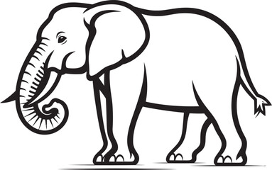 Harmonious Elephant Vector Logo Illustrating the Harmony Among Elephants Vibrant Pachyderm Vector Design Vibrantly Depicting Elephants