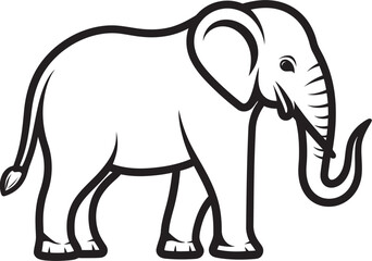 Iconic Tusker Vector Logo Showcasing the Iconic Status of Elephants Elephant Ensemble Vector Design Featuring an Ensemble of Elephants
