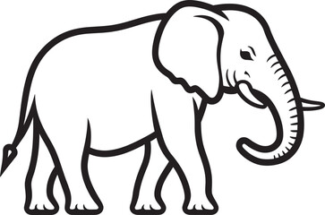 Sublime Elephant Vector Design Conveying the Sublime Beauty of Elephants Spiritual Tusker Vector Graphics Reflecting the Spiritual Essence of Elephants