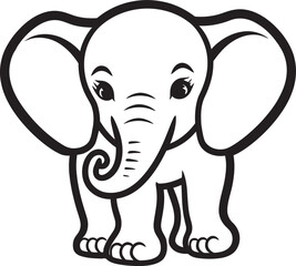 Ethereal Essence Vector Design Exhibiting the Ethereal Essence of Elephants Enigmatic Elegance Vector Graphics Capturing the Enigmatic Elegance of Elephants