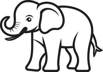 Majestic Elephant Vector Logo Reflecting the Majestic Presence of Elephants Elephant Essence Vector Design Capturing the Intrinsic Essence of Elephants