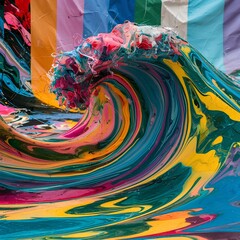 colorful background with water