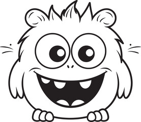 Lively Monster Lane Vector Logo and Graphics Collection Tender Monster Trail Vector Designs Sharing Cute Cartoon Monsters Stories