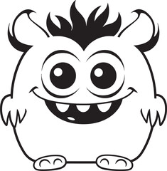 Blissful Monster Bash Vector Designs Depicting Emotional Creatures Merry Monster Merrymaking Vector Graphics and Logo Compilation