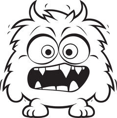 Gleeful Monster Gathering Vector Logo and Design Assortment Playful Monster Pathway Vector Graphics and Iconography Ensemble