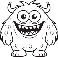 Serene Smiles Cute Monster Vector Graphics and Iconography Ensemble Blissful Bonds Emotional Cartoon Monster Vector Logo and Design Assortment