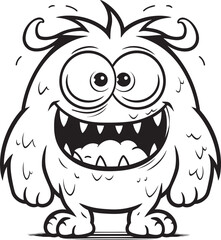 Playful Pals Emotional Cartoon Monster Vector Logo and Design Showcase Serene Smiles Cute Monster Vector Graphics and Iconography Ensemble