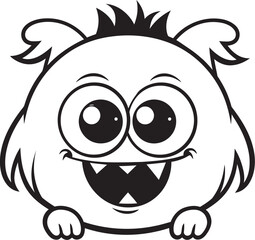 Enchanted Encounters Emotional Cartoon Monster Vector Logo and Design Compilation Joyous Jamboree Cute Monster Vector Graphics and Icon Showcase