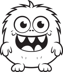 Affectionate Affinity Cute Monster Vector Graphics and Icon Collection Playful Pranks Emotional Cartoon Monster Vector Logo and Design Ensemble