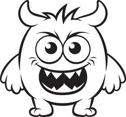Quirky Monster Mania Vector Designs for Cute Cartoon Monsters Emotional Creature Creations Vector Logo and Icon Set