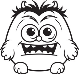 Enigmatic Monster Ensemble Vector Graphics of Adorable Creatures Cuddly Creature Carnival Vector Logo and Design Assortment