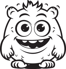 Joyous Jamboree Cute Monster Vector Graphics and Icon Ensemble Delightful Duos Emotional Cartoon Monster Vector Logo and Design Assortment