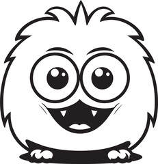 Gleeful Gestures Emotional Cartoon Monster Vector Logo and Design Showcase Radiant Revelry Cute Monster Vector Graphics and Icon Ensemble