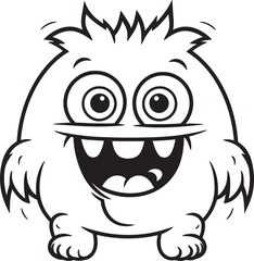 Whimsical Creature Carnival Vector Logo and Design Assortment Dynamic Monster Delights Vector Graphics for Adorable Creatures
