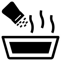 salty food icon, simple vector design