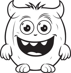Animated Monster Affair Vector Logo and Design Assortment Heartwarming Monster Haven Vector Graphics for Adorable Creatures
