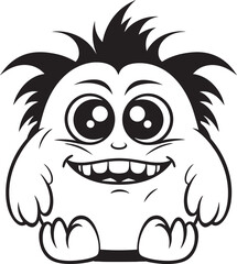 Enigmatic Monster Ensemble Vector Logo and Icon Set Joyful Monster Jamboree Vector Graphics of Cute Cartoon Monsters