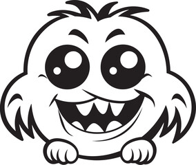 Charming Creature Collection Vector Designs for Adorable Creatures Cheerful Monster Crew Vector Graphics and Logo Ensemble
