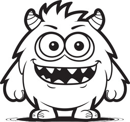 Whimsical Monster Wonders Vector Graphics and Logo Ensemble Cheerful Monster Crew Vector Logo and Graphics Showcase