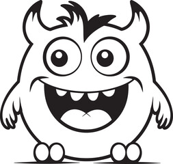 Peculiar Monster Parade Vector Logo and Graphics Showcase Quirky Creature Collection Vector Designs for Adorable Creatures