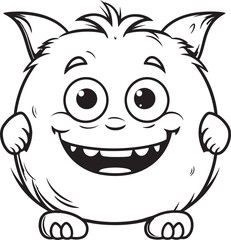 Sweet Monster Symphony Vector Icon and Design Ensemble Charming Creature Collection Vector Graphics of Cute Cartoon Monsters