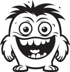 Magical Monster Moments Vector Logo and Design Showcase Enthusiastic Monster Embrace Vector Graphics and Icon Set