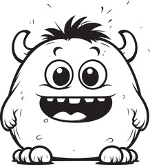 Optimistic Monster Oasis Vector Logo and Design Showcase Lighthearted Monster Parade Vector Graphics and Icon Set