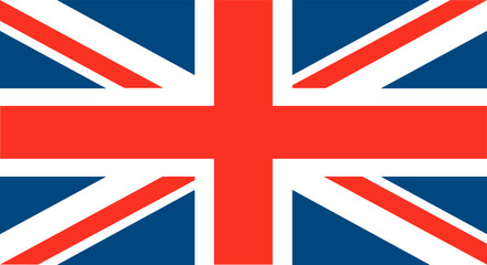 United Kingdom Britain British UK London Country Blue Red White Patriotic Government Nation National Great Union Flag Symbol Illustration Design - obrazy, fototapety, plakaty