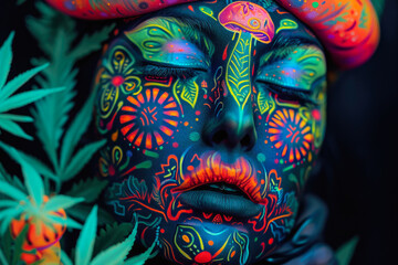 Enigmatic Psychedelic Art: Surreal Magic and Mandala Fusion