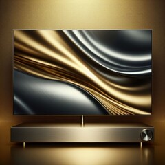 Luxe Swirl-Designed Modern TV for Elegant Interiors