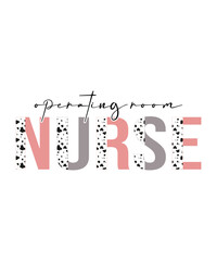 Operating room nurse, nurse t shirt design print template