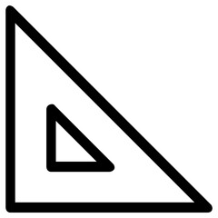 set square icon, simple vector design