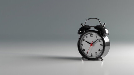 Alarm clock on a black background